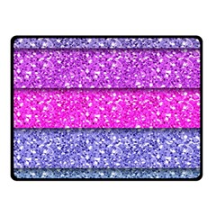 Violet Girly Glitter Pink Blue Double Sided Fleece Blanket (small)  by Mariart