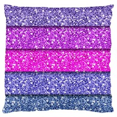 Violet Girly Glitter Pink Blue Standard Flano Cushion Case (one Side) by Mariart