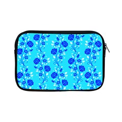 Vertical Floral Rose Flower Blue Apple Ipad Mini Zipper Cases by Mariart