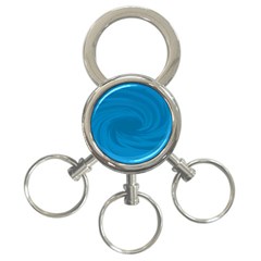 Whirlpool Hole Wave Blue Waves Sea 3-ring Key Chains by Mariart