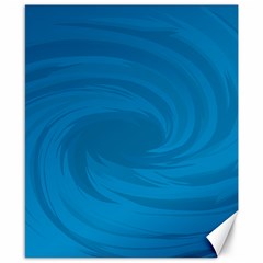 Whirlpool Hole Wave Blue Waves Sea Canvas 8  X 10  by Mariart