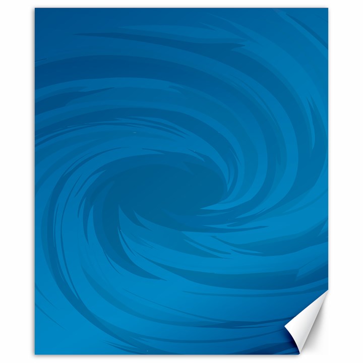 Whirlpool Hole Wave Blue Waves Sea Canvas 20  x 24  