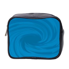 Whirlpool Hole Wave Blue Waves Sea Mini Toiletries Bag 2-side by Mariart