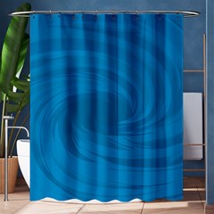 Whirlpool Hole Wave Blue Waves Sea Shower Curtain 60  X 72  (medium)  by Mariart