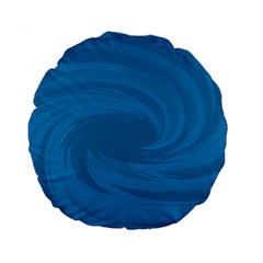 Whirlpool Hole Wave Blue Waves Sea Standard 15  Premium Round Cushions by Mariart