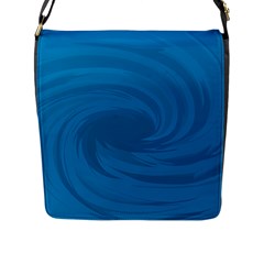 Whirlpool Hole Wave Blue Waves Sea Flap Messenger Bag (l)  by Mariart