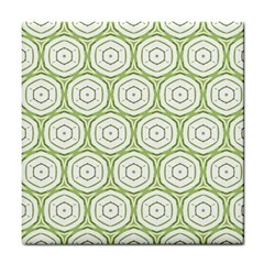 Wood Star Green Circle Tile Coasters by Mariart