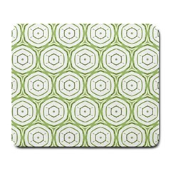 Wood Star Green Circle Large Mousepads by Mariart