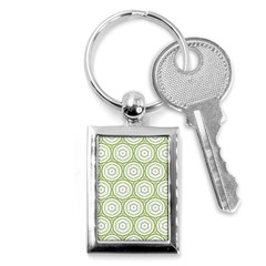 Wood Star Green Circle Key Chains (rectangle)  by Mariart