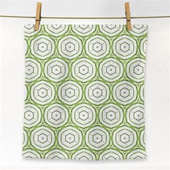 Wood Star Green Circle Face Towel by Mariart