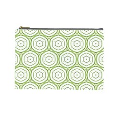 Wood Star Green Circle Cosmetic Bag (large)  by Mariart