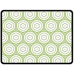 Wood Star Green Circle Fleece Blanket (large)  by Mariart