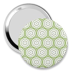 Wood Star Green Circle 3  Handbag Mirrors by Mariart