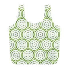 Wood Star Green Circle Full Print Recycle Bags (l)  by Mariart