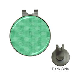 Polka Dot Scrapbook Paper Digital Green Hat Clips With Golf Markers by Mariart