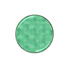 Polka Dot Scrapbook Paper Digital Green Hat Clip Ball Marker (4 Pack) by Mariart