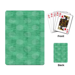 Polka Dot Scrapbook Paper Digital Green Playing Card by Mariart