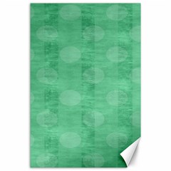 Polka Dot Scrapbook Paper Digital Green Canvas 24  X 36 