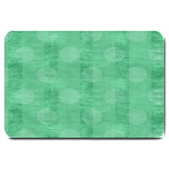 Polka Dot Scrapbook Paper Digital Green Large Doormat  by Mariart