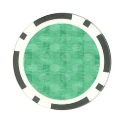 Polka Dot Scrapbook Paper Digital Green Poker Chip Card Guard (10 Pack) by Mariart