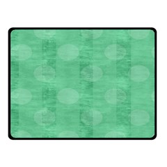 Polka Dot Scrapbook Paper Digital Green Fleece Blanket (small) by Mariart