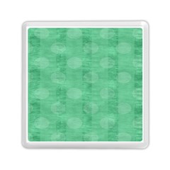 Polka Dot Scrapbook Paper Digital Green Memory Card Reader (square)  by Mariart