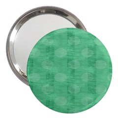 Polka Dot Scrapbook Paper Digital Green 3  Handbag Mirrors by Mariart