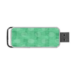 Polka Dot Scrapbook Paper Digital Green Portable Usb Flash (one Side) by Mariart