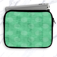 Polka Dot Scrapbook Paper Digital Green Apple Ipad 2/3/4 Zipper Cases by Mariart