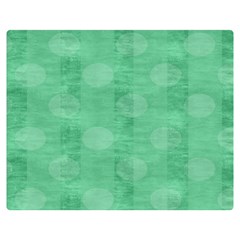 Polka Dot Scrapbook Paper Digital Green Double Sided Flano Blanket (medium)  by Mariart