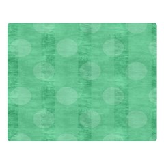 Polka Dot Scrapbook Paper Digital Green Double Sided Flano Blanket (large)  by Mariart