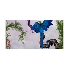 Wonderful Blue Parrot In A Fantasy World Yoga Headband by FantasyWorld7