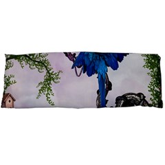 Wonderful Blue Parrot In A Fantasy World Body Pillow Case Dakimakura (two Sides) by FantasyWorld7