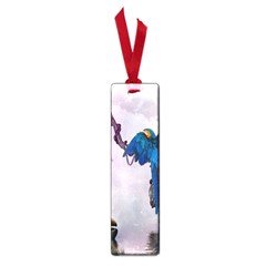 Wonderful Blue Parrot In A Fantasy World Small Book Marks by FantasyWorld7