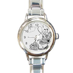 Bwemprendedor Round Italian Charm Watch by PosterPortraitsArt