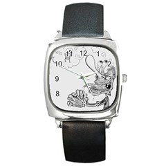 Bwemprendedor Square Metal Watch by PosterPortraitsArt