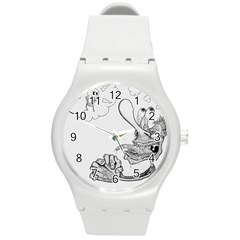 Bwemprendedor Round Plastic Sport Watch (m) by PosterPortraitsArt