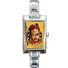 Bunnylinear Rectangle Italian Charm Watch