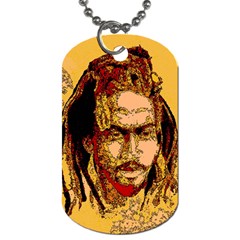 Bunnylinear Dog Tag (one Side) by PosterPortraitsArt