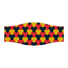 Red Blue Yellow Shapes Pattern        Stretchable Headband by LalyLauraFLM