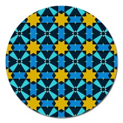 Stars Pattern       			magnet 5  (round) by LalyLauraFLM