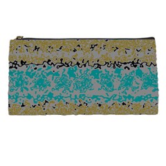 Blue Brown Waves       	pencil Case by LalyLauraFLM