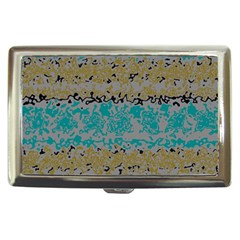 Blue Brown Waves       			cigarette Money Case by LalyLauraFLM