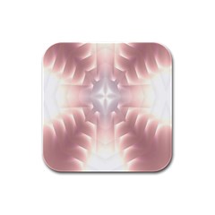 Neonite Abstract Pattern Neon Glow Background Rubber Square Coaster (4 Pack)  by Nexatart