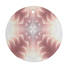 Neonite Abstract Pattern Neon Glow Background Round Ornament (two Sides) by Nexatart