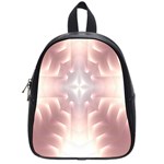 Neonite Abstract Pattern Neon Glow Background School Bags (Small)  Front