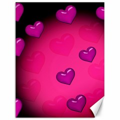 Pink Hearth Background Wallpaper Texture Canvas 12  X 16  