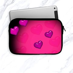 Pink Hearth Background Wallpaper Texture Apple Ipad Mini Zipper Cases by Nexatart