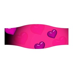 Pink Hearth Background Wallpaper Texture Stretchable Headband