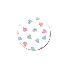 Colorful Random Hearts Golf Ball Marker (4 Pack) by Nexatart